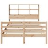 vidaXL Lit biblioth&egrave;que sans matelas 140x200 cm bois massif de pin