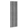 vidaXL Rideau anti-insectes en chenille Gris et Noir 56 x 185 cm