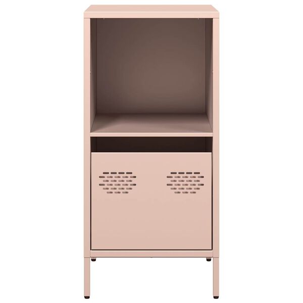 vidaXL Buffet rose 35x39x73,5 cm acier lamin&eacute; &agrave; froid