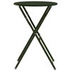 vidaXL Table bistrot Vert fonc&eacute; &Oslash;50x71 cm Acier rev&ecirc;tu de poudre