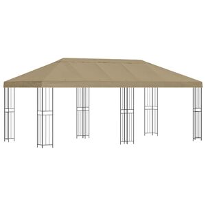 vidaXL Abri de jardin 6 x 3 m Beige Polyester et Acier 190 gsm