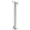 vidaXL Colonne &agrave; eau de jardin ronde Acier inoxydable 95 cm