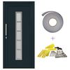 vidaXL Porte Frontale 108 x 208 cm PVC Anthracite