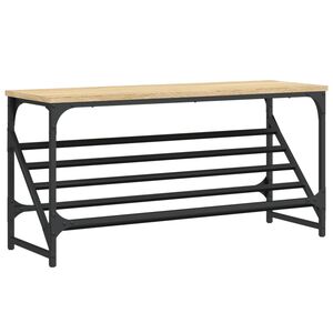 vidaXL &Eacute;tag&egrave;re &agrave; chaussures ch&ecirc;ne sonoma 90x30x45 cm bois d'ing&eacute;nierie