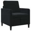 vidaXL Sofa avec rangement Noir 72 x 78 x 87 cm Polyester