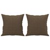 vidaXL Canap&eacute; 2 places et oreillers et coussins Marron 140 cm Tissu