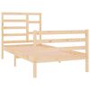 vidaXL Cadre de lit sans matelas bois massif 75x190 cm
