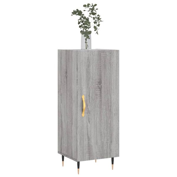 vidaXL Buffet Sonoma gris 34,5x34x90 cm Bois d'ing&eacute;nierie