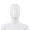 vidaXL Mannequin femme corps complet base verre Blanc brillant 175 cm
