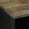 vidaXL Meuble TV noir 100x33x46 cm bois massif de manguier