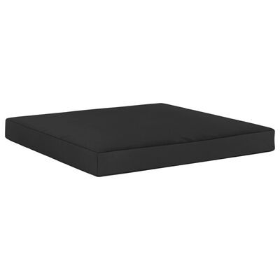 vidaXL Coussin de plancher de palette 60x61,5x6 cm Noir Tissu