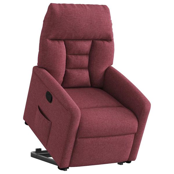 vidaXL Fauteuil inclinable rouge bordeaux tissu