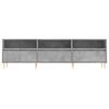 vidaXL Meuble TV gris béton 150x30x44,5 cm bois d'ingénierie