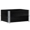 vidaXL Jardini&egrave;re noir 80x60 cm bois massif de pin