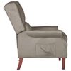 vidaXL Fauteuil inclinable Gris clair Velours