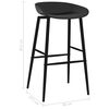 vidaXL Ensemble de bar 7 pcs Blanc et noir