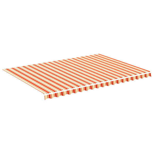 vidaXL Tissu de remplacement pour auvent Jaune et orange 5x3,5 m