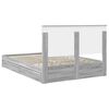 vidaXL Lit de Rangement Gris Sonoma 140 x 200 cm Bois d'ing&eacute;nierie