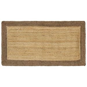 vidaXL Tapis de surface Gris 60 x 110 cm Jute