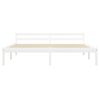 vidaXL Cadre de lit sans matelas blanc bois de pin massif 160x200 cm