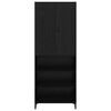 vidaXL Haut Armoire Ch&ecirc;ne noir 69,5 x 34 x 180 cm Bois d'ing&eacute;nierie