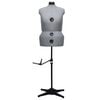 vidaXL Mannequin de robe ajustable pour femme Gris L Taille 44-50