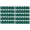 vidaXL Bordures de jardin 10 pcs Vert 65x15 cm PP