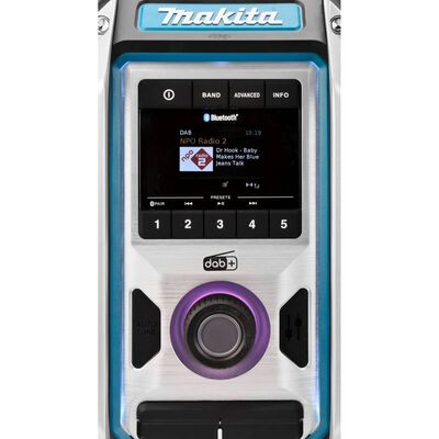 Makita Radio Bluetooth DAB Noir et bleu