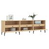 vidaXL Meuble TV ch&ecirc;ne sonoma 150x30x44,5 cm bois d'ing&eacute;nierie