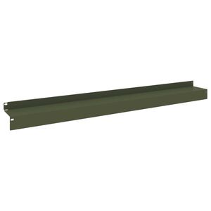 vidaXL Bordure de Pelouse 10 pc 100 x 10 x 8 cm Acier Vert olive