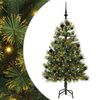 vidaXL Sapin de No&euml;l artificiel avec branches pliables et c&ocirc;nes 150 cm