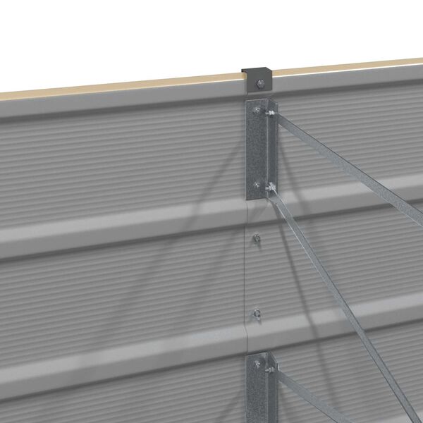 vidaXL Jardini&egrave;re Ivoire 480 x 50 x 45 cm Acier galvanis&eacute;