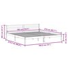 vidaXL Cadre de lit Marron 215,5 x 185,5 x 69,5 cm Bois de Pin Massif