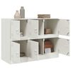 vidaXL Buffet blanc 99x39x73 cm acier