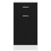 vidaXL Armoire suspendue avec tiroir Ch&ecirc;ne noir 40 x 46 x 81,5 cm