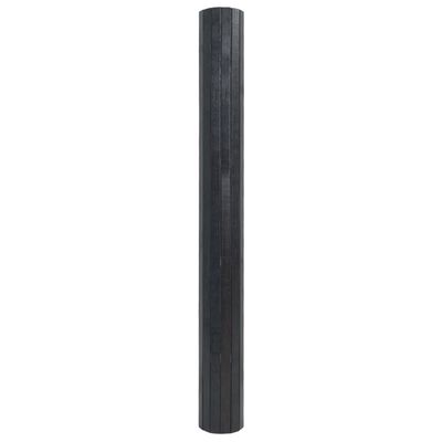 vidaXL Tapis rectangulaire gris 70x200 cm bambou