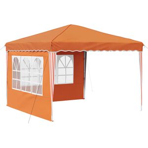 vidaXL Tente de f&ecirc;te pop-up 288 x 288 x 245 cm Orange Tissu Oxford