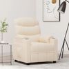 vidaXL Fauteuil inclinable Cr&egrave;me Tissu