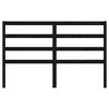 vidaXL Tête de lit Noir 126x4x100 cm Bois massif de pin