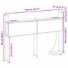 vidaXL Headboard de Rangement avec Station de Charge Ch&ecirc;ne sonoma