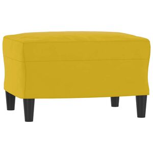 vidaXL Repose-pied Jaune 60x50x41 cm Velours