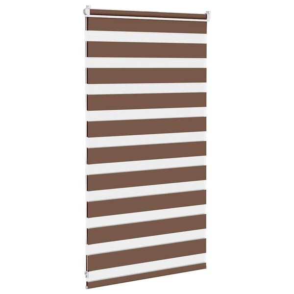 vidaXL Store z&egrave;bre marron 70x100 cm largeur du tissu 65,9 cm polyester