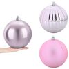 vidaXL Lot de boules de No&euml;l XXL 3 pc Rose &Oslash; 25 cm Plastique