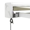 vidaXL Auvent r&eacute;tractable cr&egrave;me 3x2,5 m tissu et aluminium