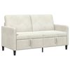 vidaXL Sofa avec rangement Cr&egrave;me 152 x 78 x 87 cm Polyester