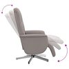 vidaXL Fauteuil inclinable de massage avec repose-pieds taupe tissu