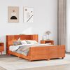 vidaXL Cadre de lit sans matelas cire marron 120x200cm bois pin massif