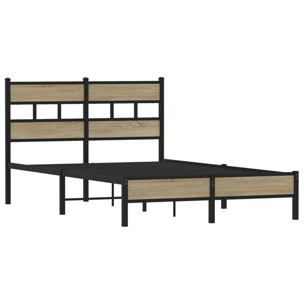 vidaXL Cadre de lit sans matelas chêne sonoma 120x200 cm