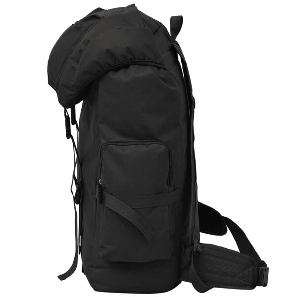 vidaXL Sac &agrave; dos en style d'arm&eacute;e 65 L Noir