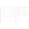 vidaXL Cadre de lit sans matelas blanc 200x200 cm bois massif